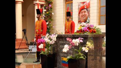 Homenaje al Presidente Hugo Chávez Frías en el Cuartel de la Montaña