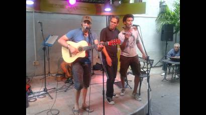 Luis Alberto Barbería, Ariel Barreiros y Rolo Rivera