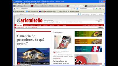 Sitio web Artemisa Diario