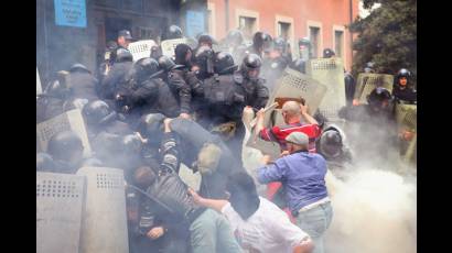 Violentos enfrentamientos en Kiev, Ucrania