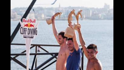 Finalistas de la primera fase del Torneo Red Bull Cliff Diving 2014