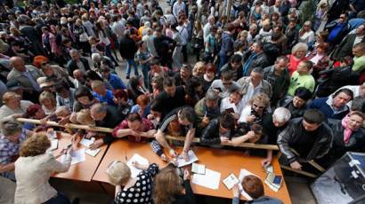 Votación masiva en Ucrania