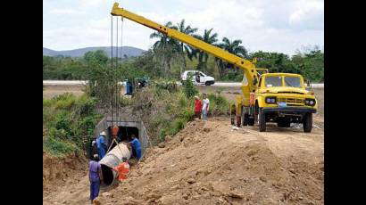 Nuevo conducto de agua en Santa Clara