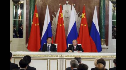 Presidentes de China y Rusia firmarán acuerdos
