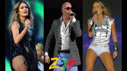 Jennifer López, el rapero Pitbull y la brasileña Claudia Leitte