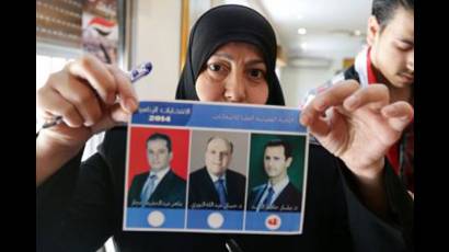 Masivas elecciones sirias