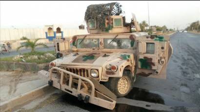 Vehículo de las fuerzas iraquíes
