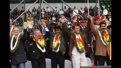 Presidente cubano Raúl Castro en Cumbre G-77