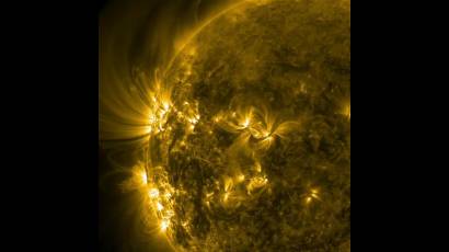 Regiones activas en la superficie del Sol