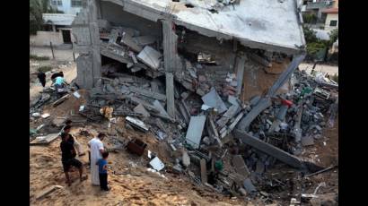 Continúan bombardeos contra Gaza
