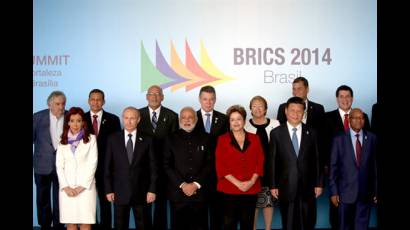 Foto oficial de los representantes del Brics