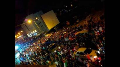 Protesta en franja de Gaza