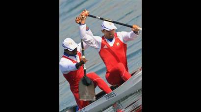 Piragüistas cubanos