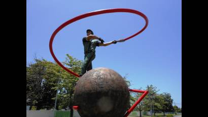 Escultura Homenaje al béisbol