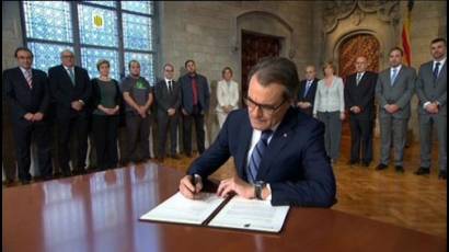 Presidente catalán Artur Mas