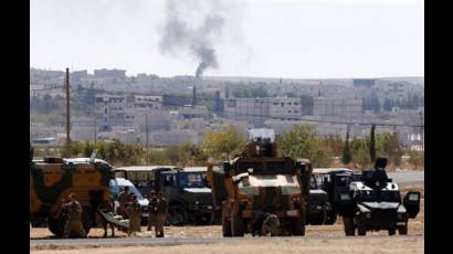 Combate en ciudad siria Kobane