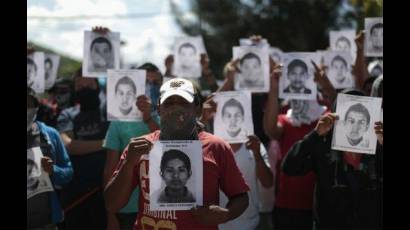 Manifestación en México por desaparecidos