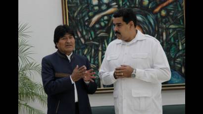 Evo Morales y Nicolás Maduro 