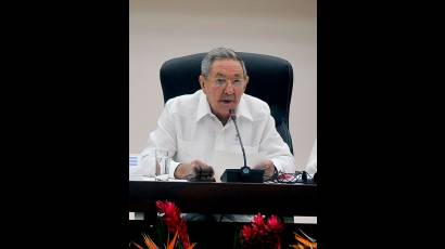 Presidente de los Consejos de Estado y de Ministros de Cuba, Raúl Castro Ruz