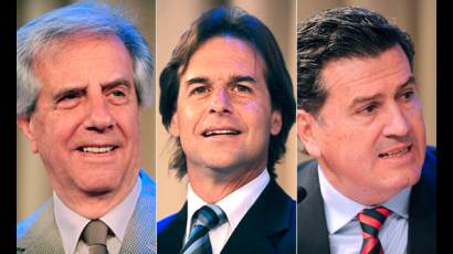 Tabaré, Lacalle Pou y Bordaberry