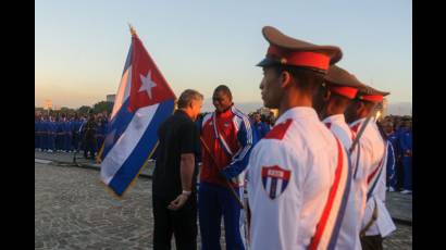 Abanderamiento delegación cubana a Juegos Centroamericanos y del Caribe Veracruz 2014
