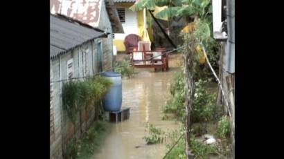Lluvia intensa en Baracoa