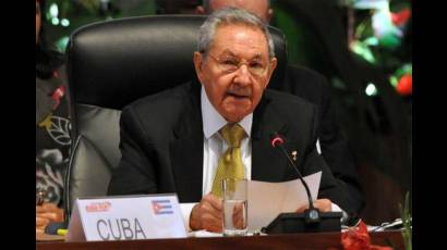 El presidente cubano Raúl Castro