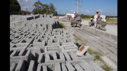 Producción de materiales de la construcción