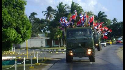 Caravana de la Victoria en Camagüey