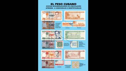 Nuevos billetes de moneda nacional