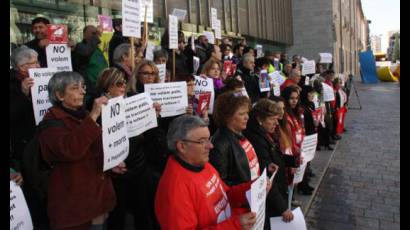 Protesta de enfermos de hepatitis C