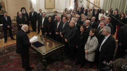 Nuevo gabinete del gobierno griego