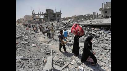 Gaza destruida por los bombarderos Israelíes