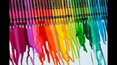 Lluvia de crayolas