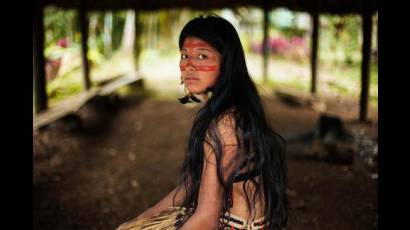 Una hermosa mujer de la Selva Amazónica