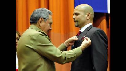 Raúl Castro y Gerardo Hernández Nordelo