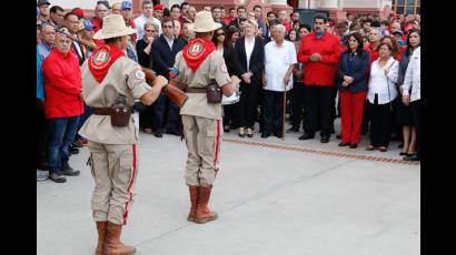 En el Cuartel de la Montaña se rindió tributo a Chávez