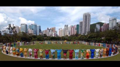 Exposición de los Buddy Bear en Hong Kong