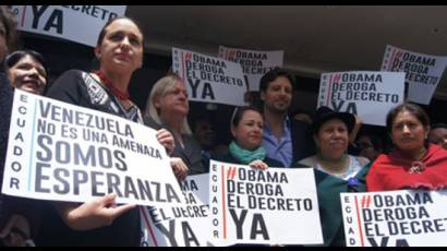 Etiqueta contra el decreto de Obama