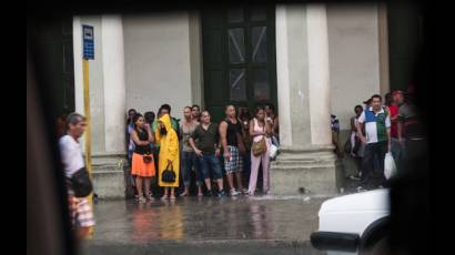 En fotos las fuertes lluvias que azotaron La Habana este miércoles