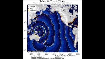 Alerta de tsunami tras un terremoto de magnitud 7,4 en Papúa Nueva Guinea