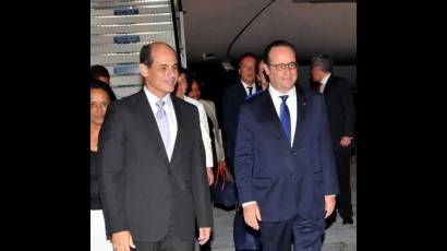 Presidente francés François Hollande de visita oficial en Cuba 