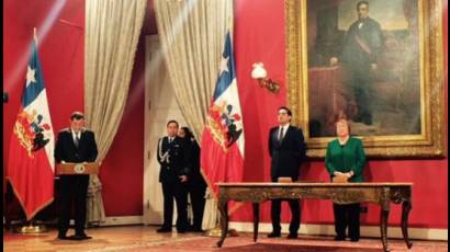 Presidenta Michelle Bachelet anuncia cambios en su gabinete ministerial