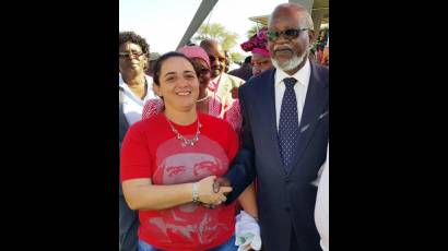 Recibió Sam Nujoma a delegación juvenil de la Isla
