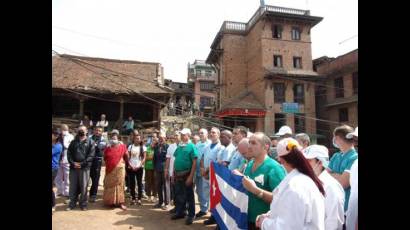 Brigada médica cubana en Nepal