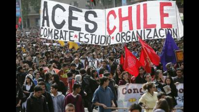 Toman otra vez las calles estudiantes chilenos
