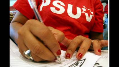 PSUV listo para elecciones internas del próximo domingo