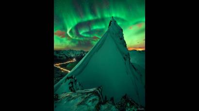 Aurora boreal en Noruega