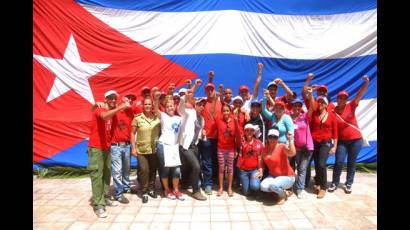 Delegación cienfueguera al X Congreso de la UJC