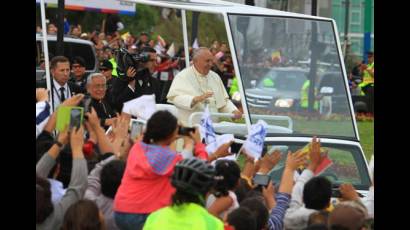 Papa Francisco visita a Ecuador